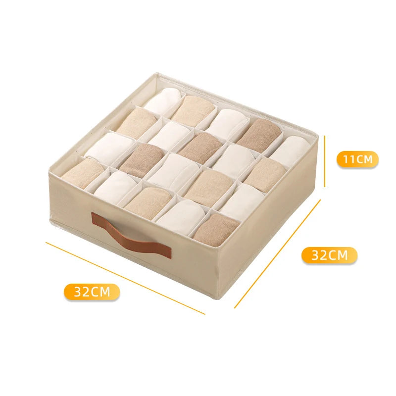 Folding Fabric Pants Storage Organizer & Drawer Divider Clothing Storage Organizer Peaceful Pleasures Health and Wellness A3