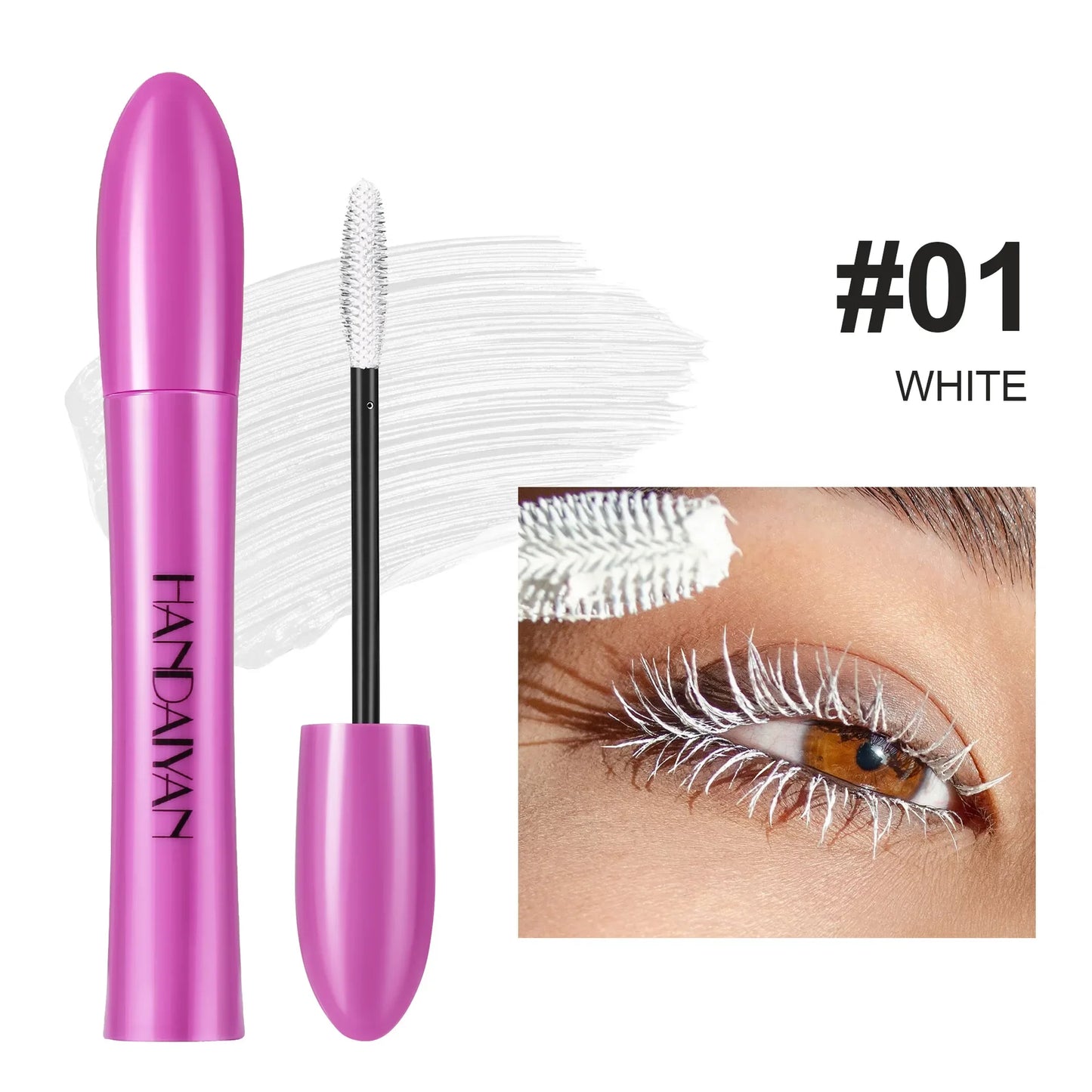 10-Color Waterproof Volumizing Mascara | Curling & Smudge-Proof