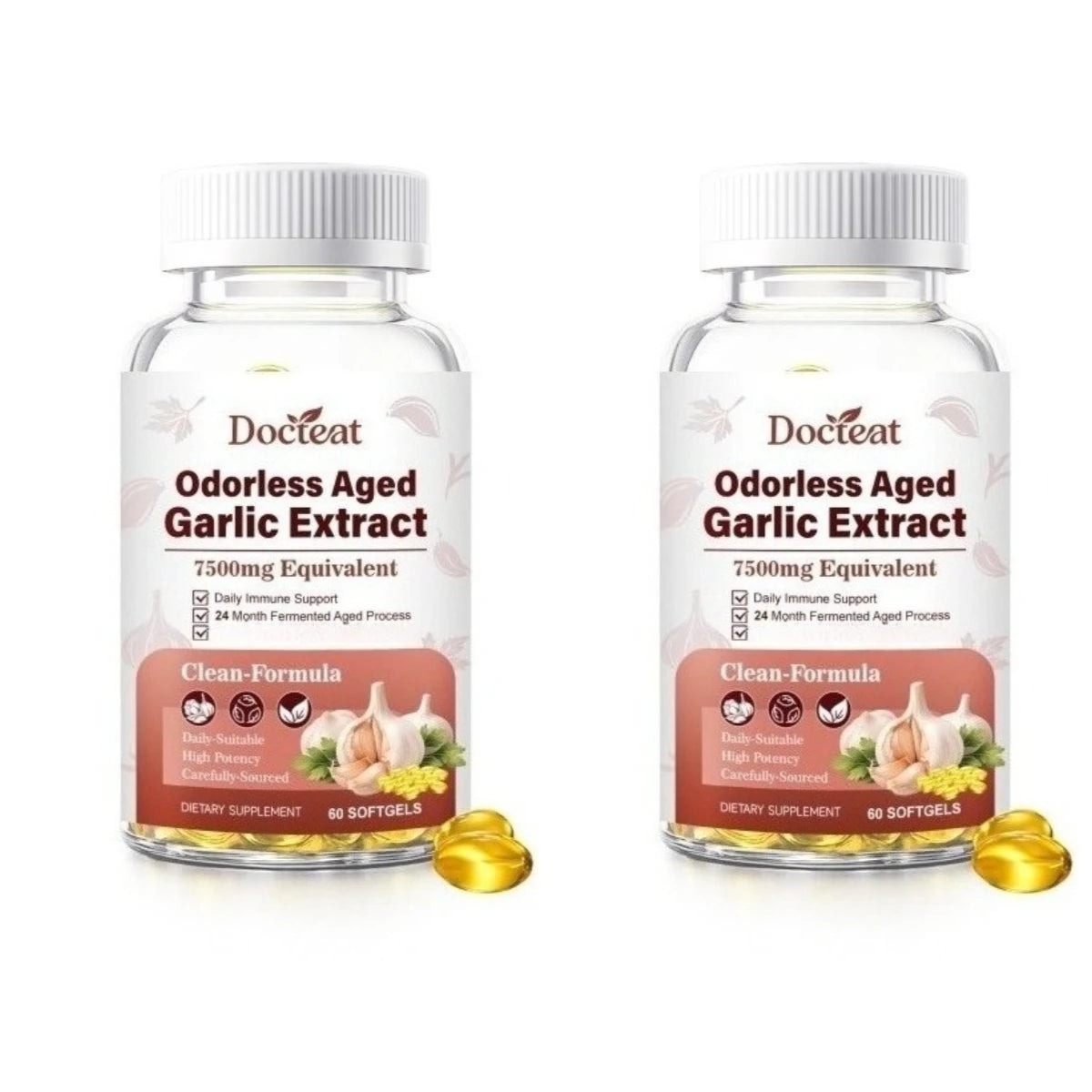Odorless Aged Garlic Extract Softgels | 60ct Daily Supplement