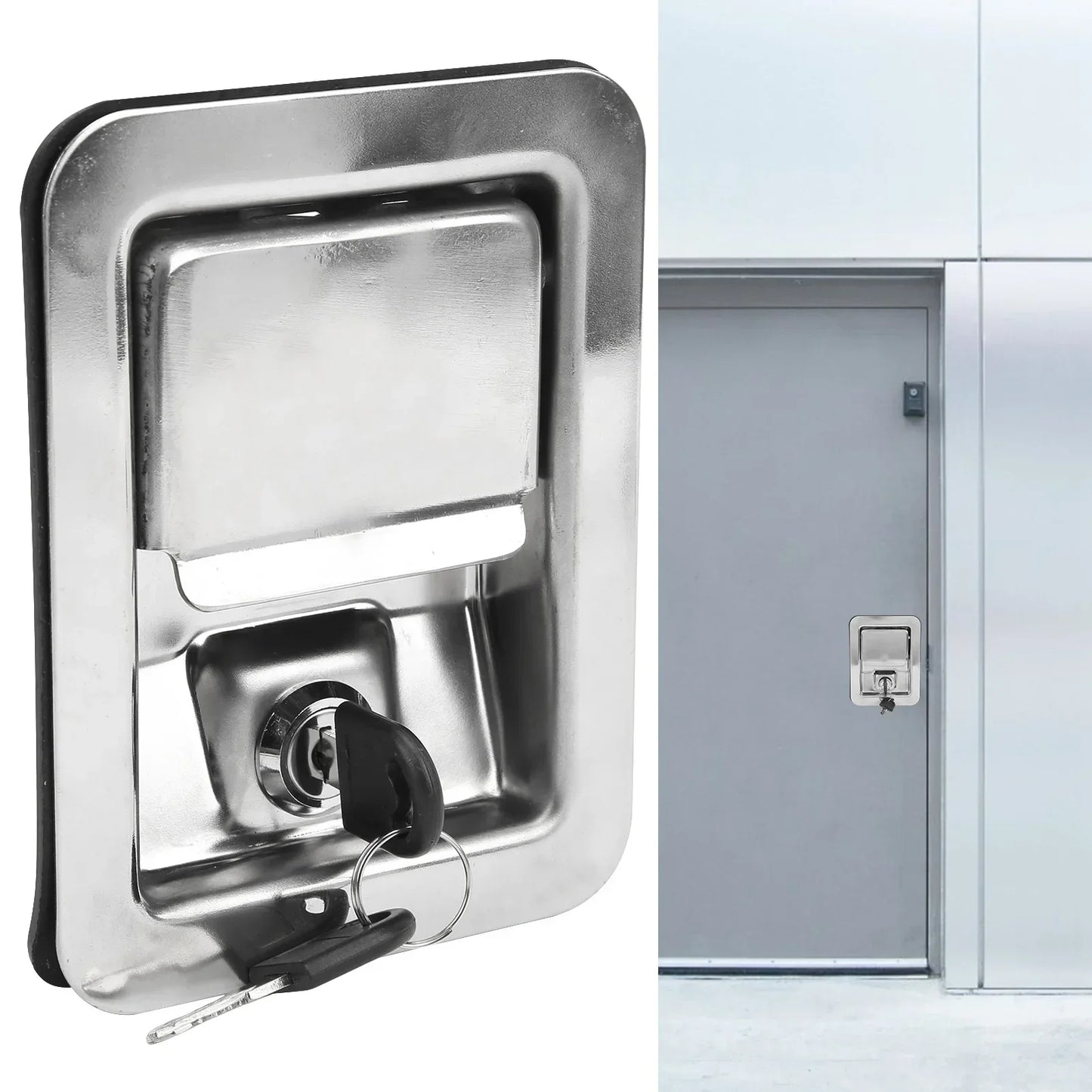 304 Stainless Steel Handle Lock Keys Paddle Latch Unit Construction