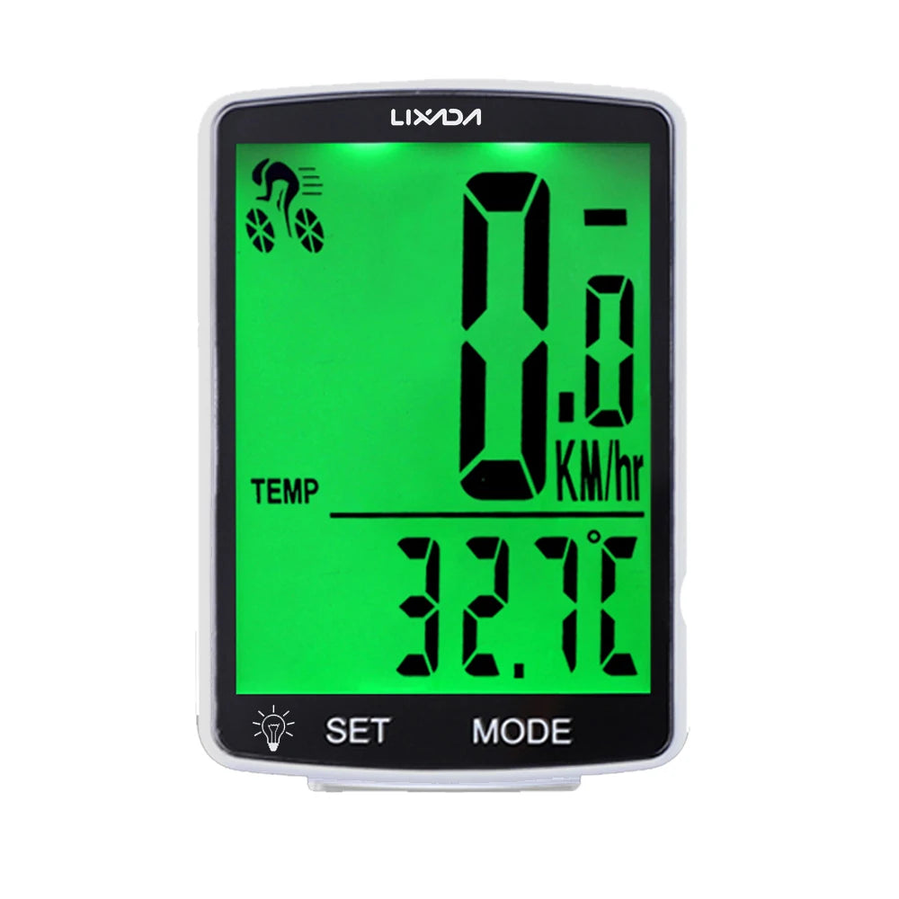 LIXADA IPX6 Waterproof Cycle Measurable Temperature Stopwatch