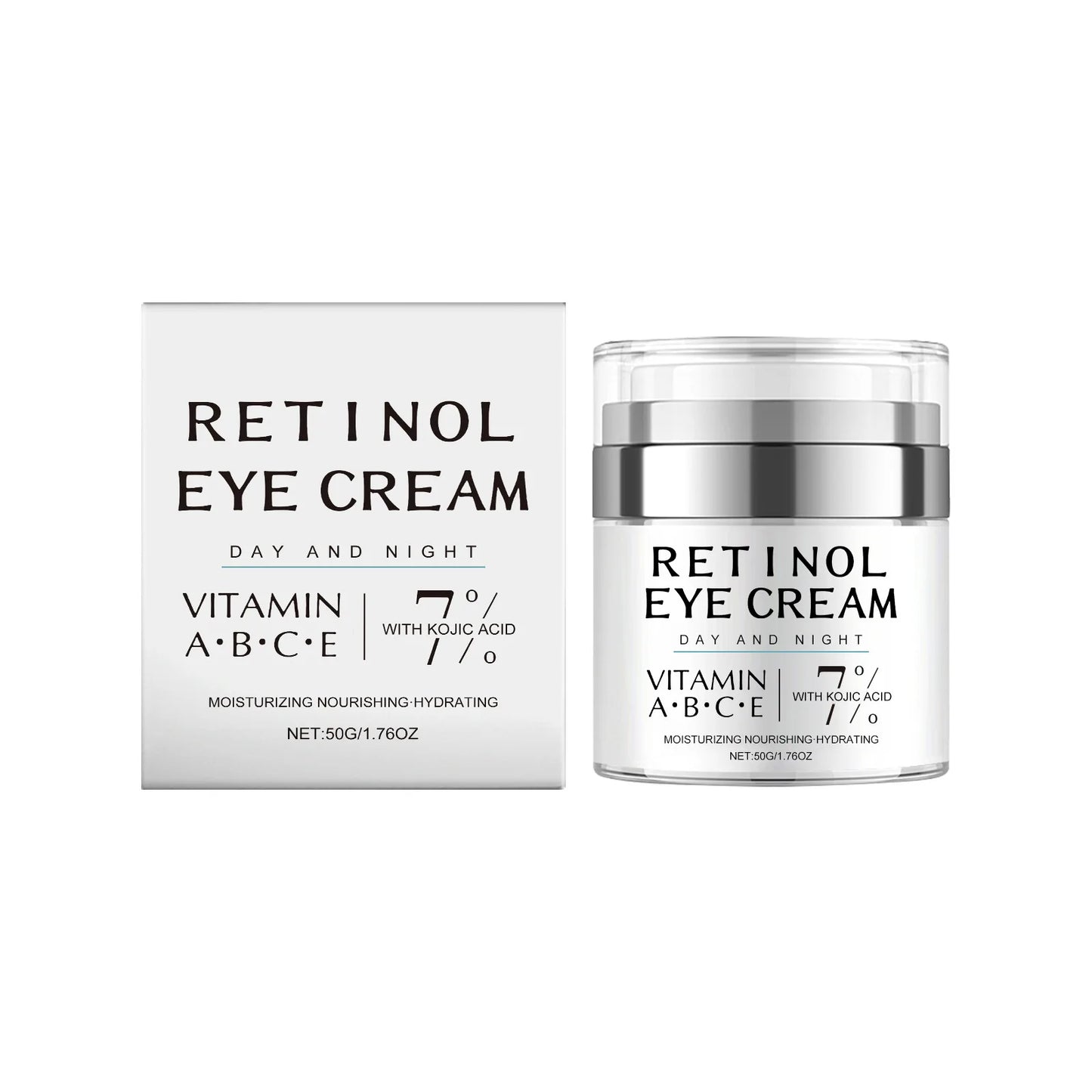 Retinol Eye Cream for Dark Circles Treatment and Aging Care Peaceful Pleasures Health and Wellness 50g Boxed
