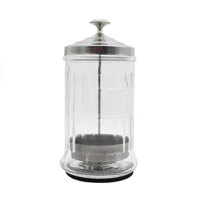 Cleaning, Disinfecting, Sanitizing Small/Large Glass Jar for Barber Maintenance Peaceful Pleasures Health and Wellness Small