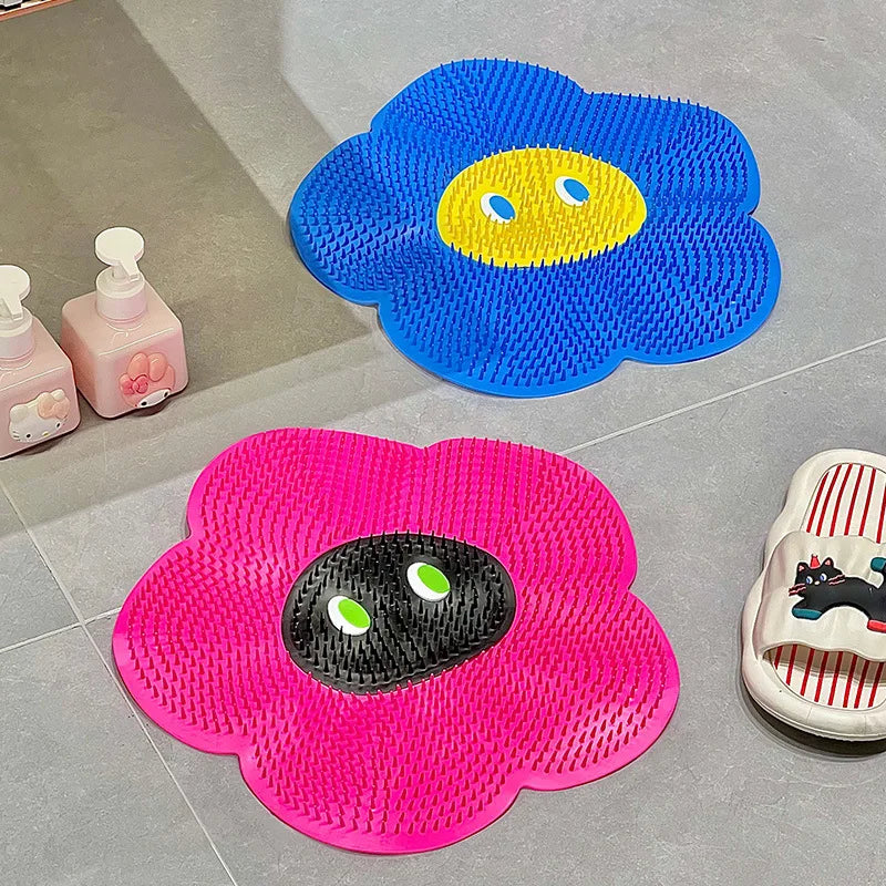 Silicone Foot Scrubber Mat | Non-Slip Shower Massage Pad
