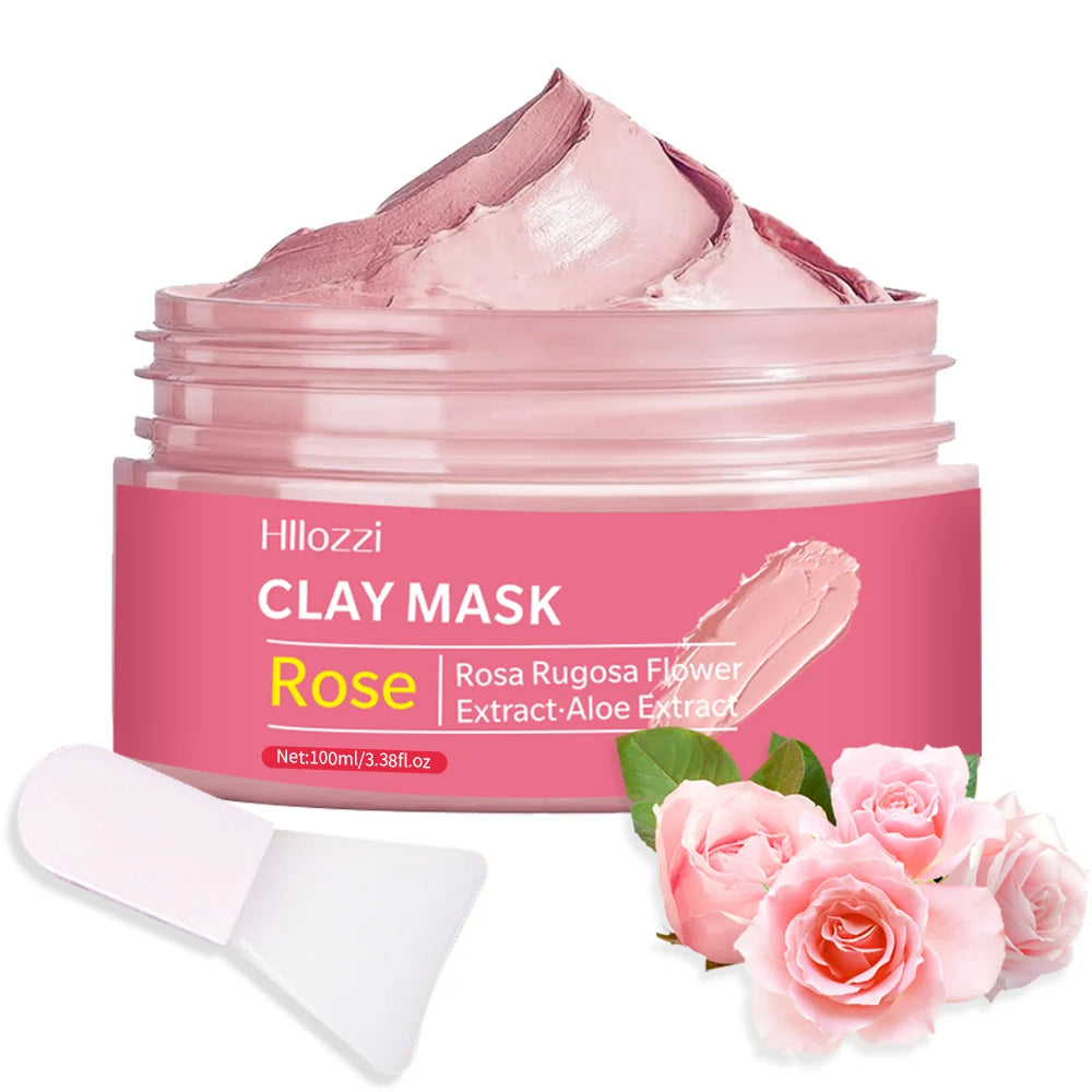 Turmeric Mud Mask - Green Tea Mud Mask - Dead Sea Mineral Mud Mask, Rose Mud Mask Spa Mask Set, Mask Gift Set Peaceful Pleasures Health and Wellness Pink