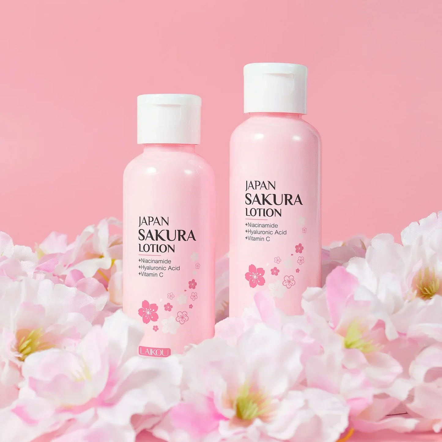 LAIKOU Sakura Face Lotion – Pore Minimizing & Hydrating Peaceful Pleasures Health and Wellness 2PCS