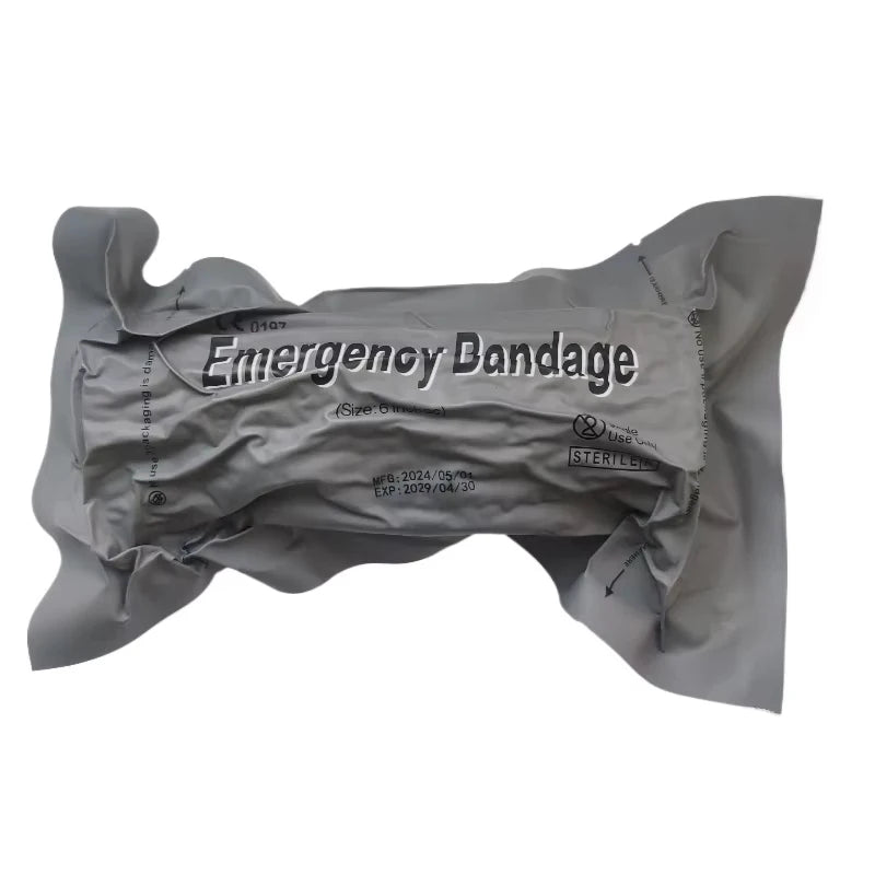 4/6Inch Israeli Trauma Emergency Bandage Elastic Compression Bandage Outdoor Emergency Wound Dressing Vacuum Packaging Peaceful Pleasures Health and Wellness 6BF032-6in