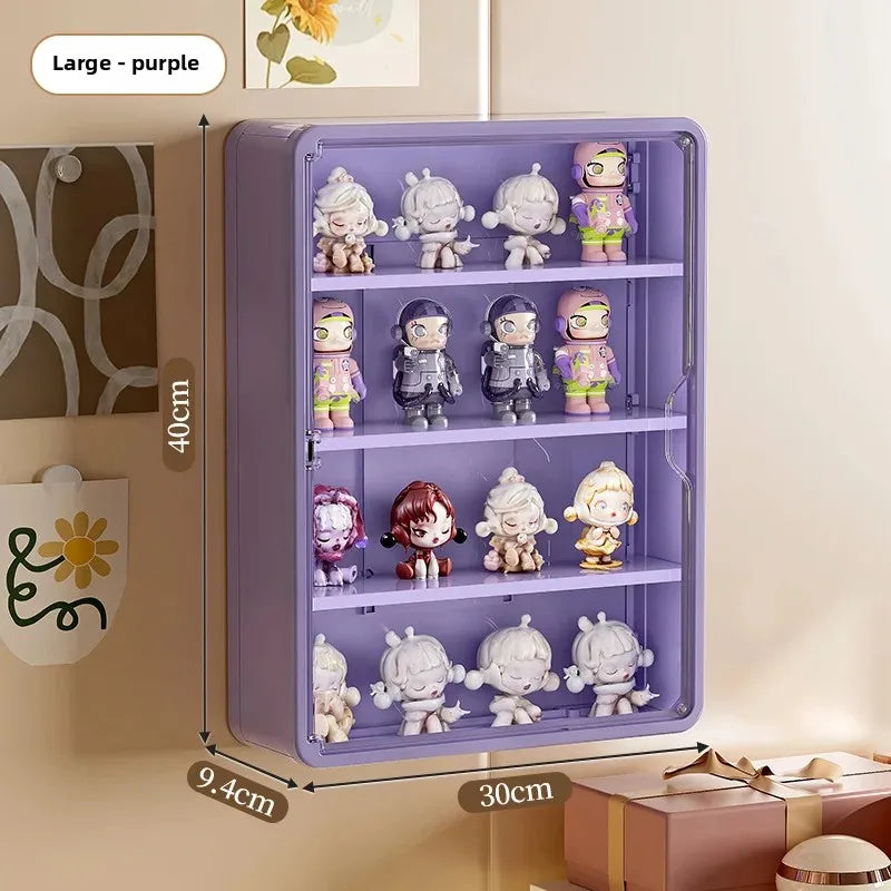 Wall Mounted Magnetic Display Rack for Action Figures & Blind Boxes