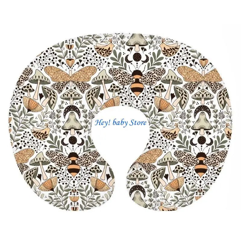 Breastfeeding Pillow Cover – Soft Print Nursing Slipcover