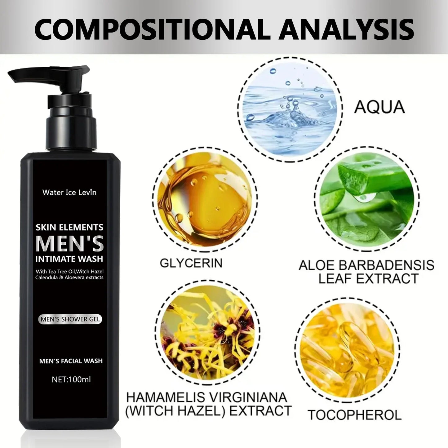 Men's Oily Skin Facial Cleanser – Deep Clean & Pore Shrink 100ml