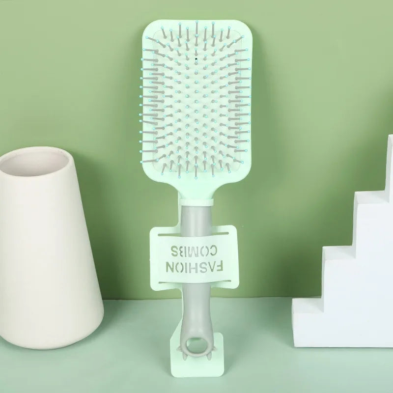 1-4pcs Creative Multi-Style ABS Air Cushion Comb Fashionable Hair Smoothing Square Massage Scalp Massage Hairdressing Comb Peaceful Pleasures Health and Wellness Green