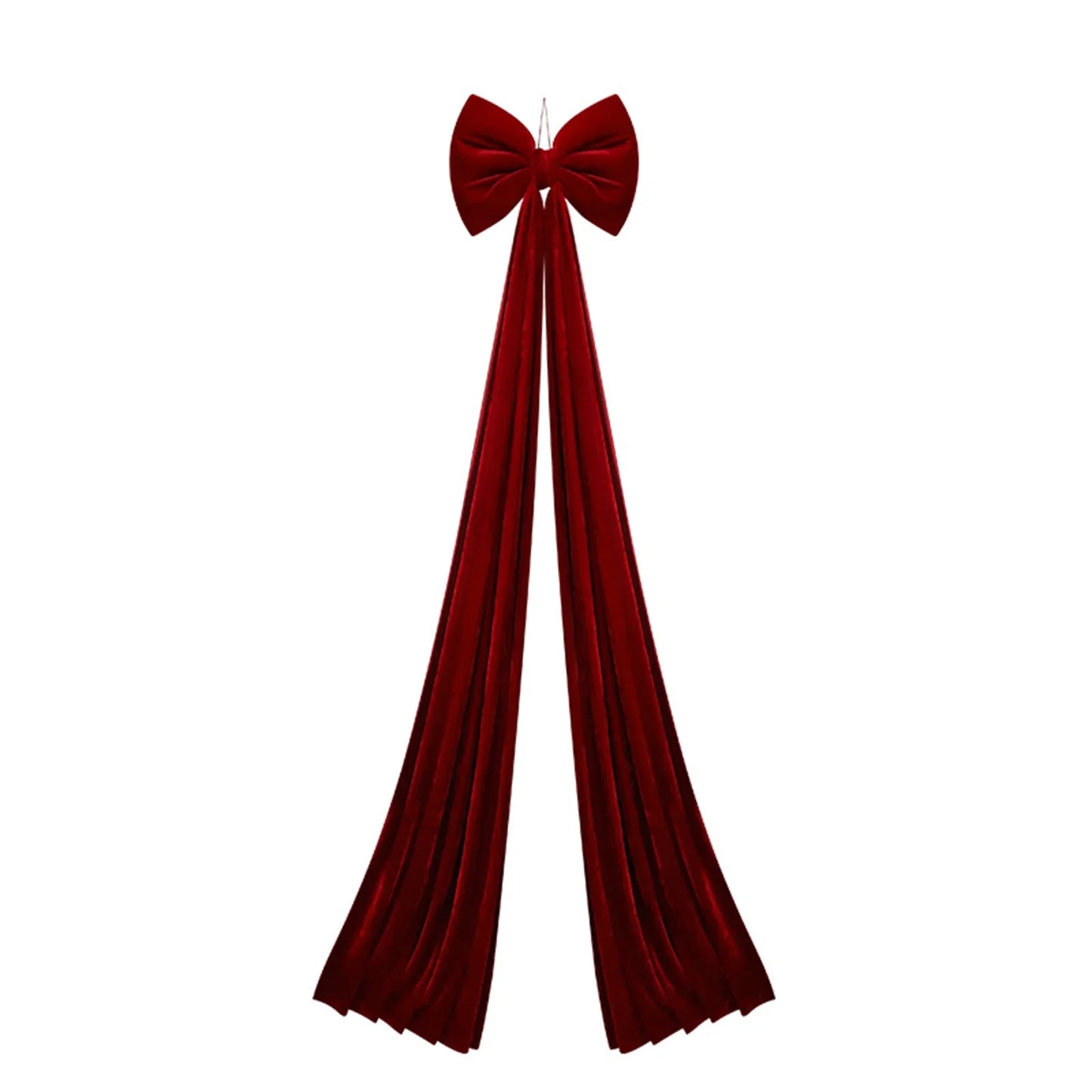 Extra Large Velvet Christmas Tree Topper Bow | Red Oversized