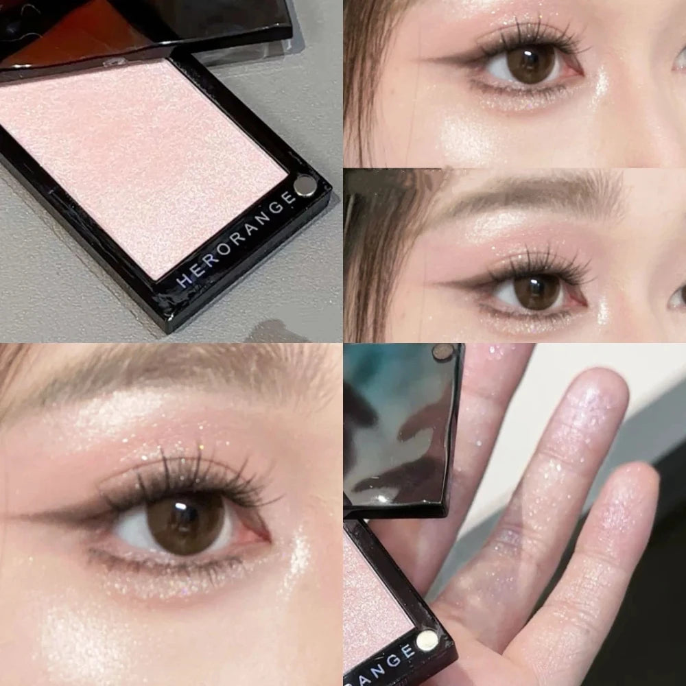 Moonlight White Shimmer Highlighter & Contour Makeup Palette