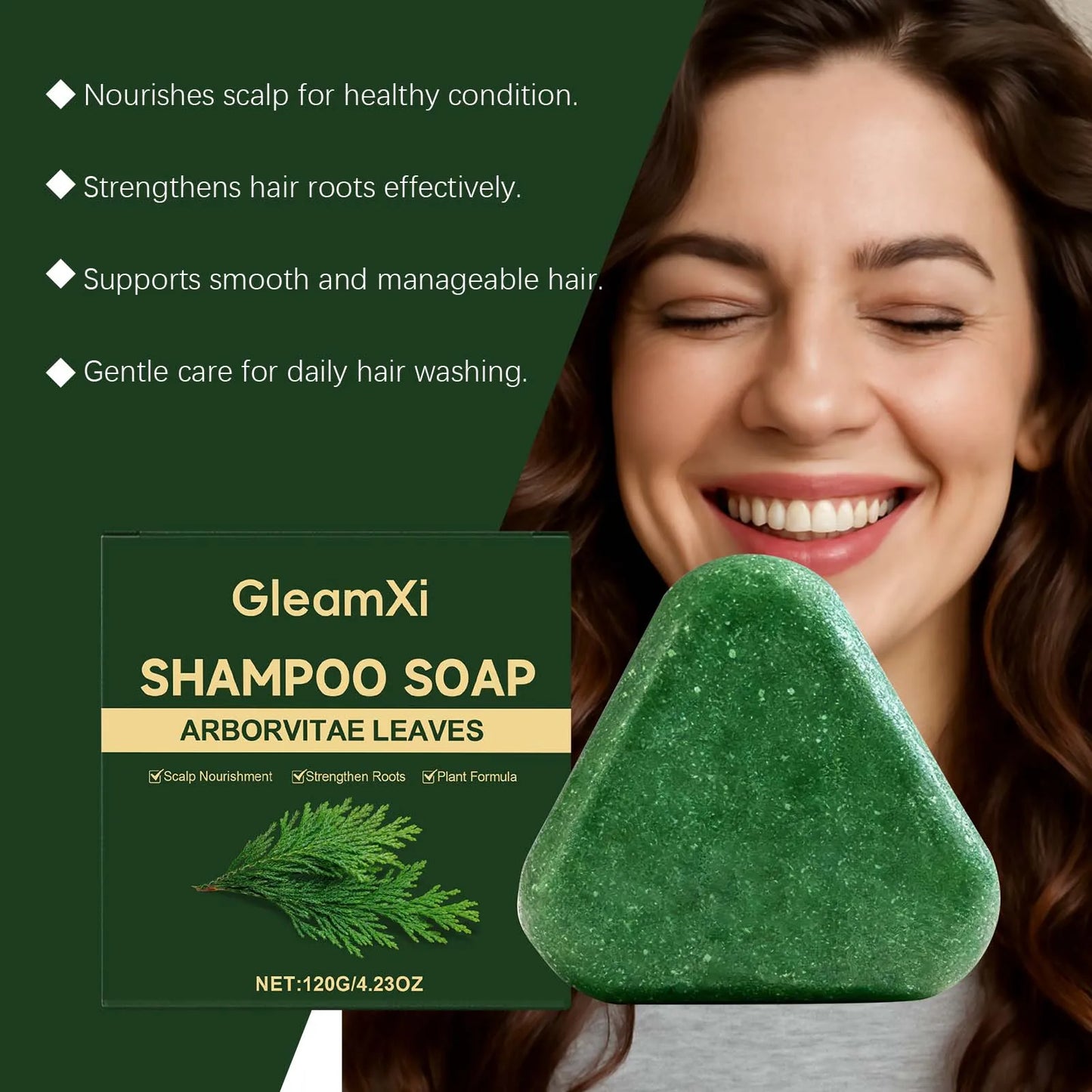GleamXi Anti-Breakage Shampoo Bar | Nourishing & Strengthening