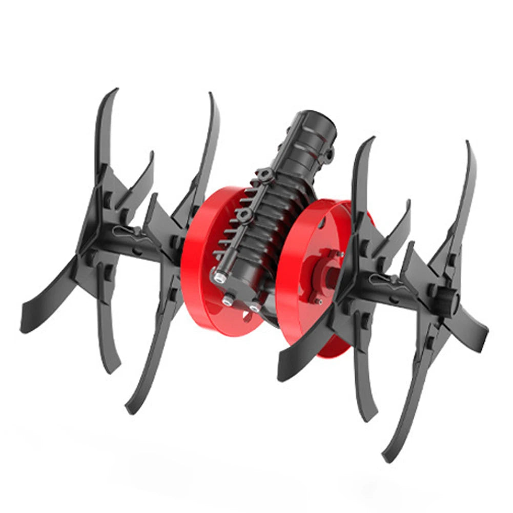 Multifunctional Lawn Mower Grass Trimmer Accessory with Interchangeable Blades Soil Loosening/Trenching/Weeding Wheel Optional Peaceful Pleasures Health and Wellness Soil Loosening Wheel