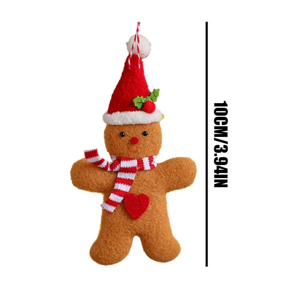 Gingerbread Christmas Ornament Festive Reusable Cute Cartoon Holiday Decor Christmas Gingerbread Figurines Ornaments For Dining Peaceful Pleasures Health and Wellness C China Mainland