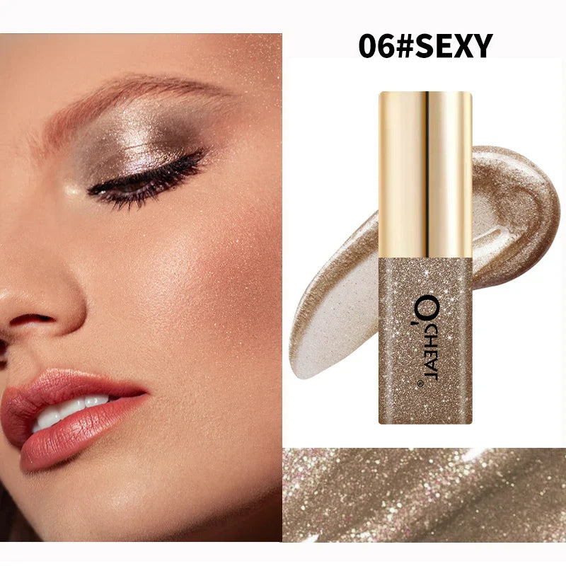 O'Cheal Glitter Liquid Eye Shadow – 7 Shades, Shimmer & Waterproof