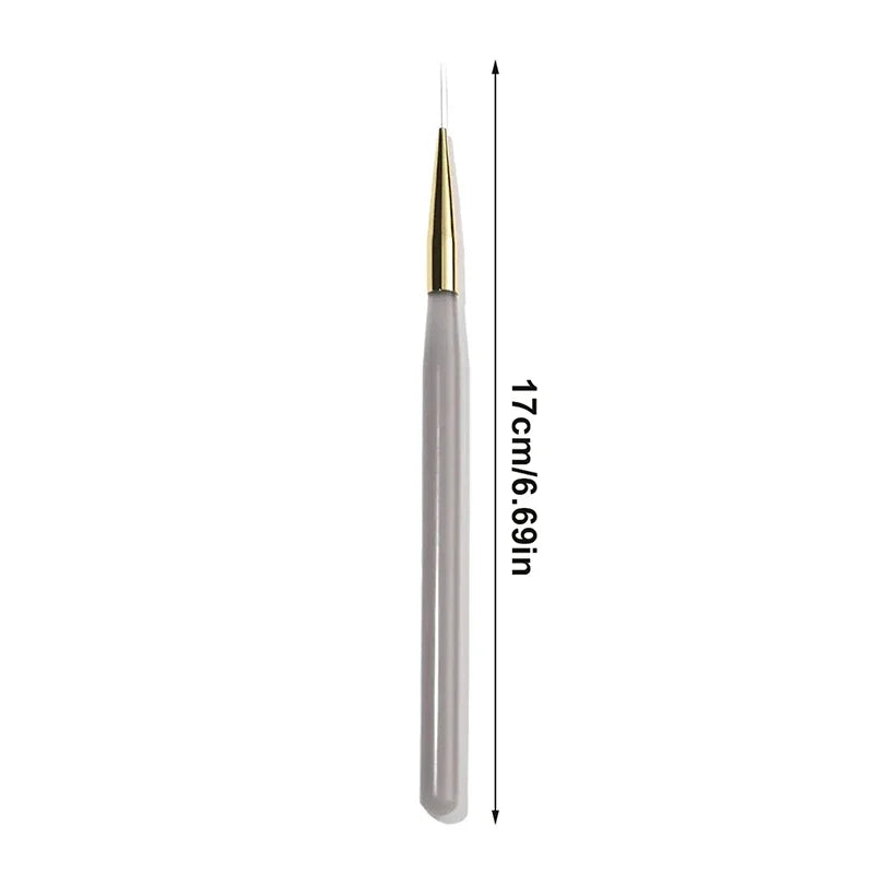 5Pcs Acrylic Handle Extremely Fine Nail Art Liner Pens DIY Painting Brushes for Drawing Lines Stripes Flowers UV Gel Brush Peaceful Pleasures Health and Wellness