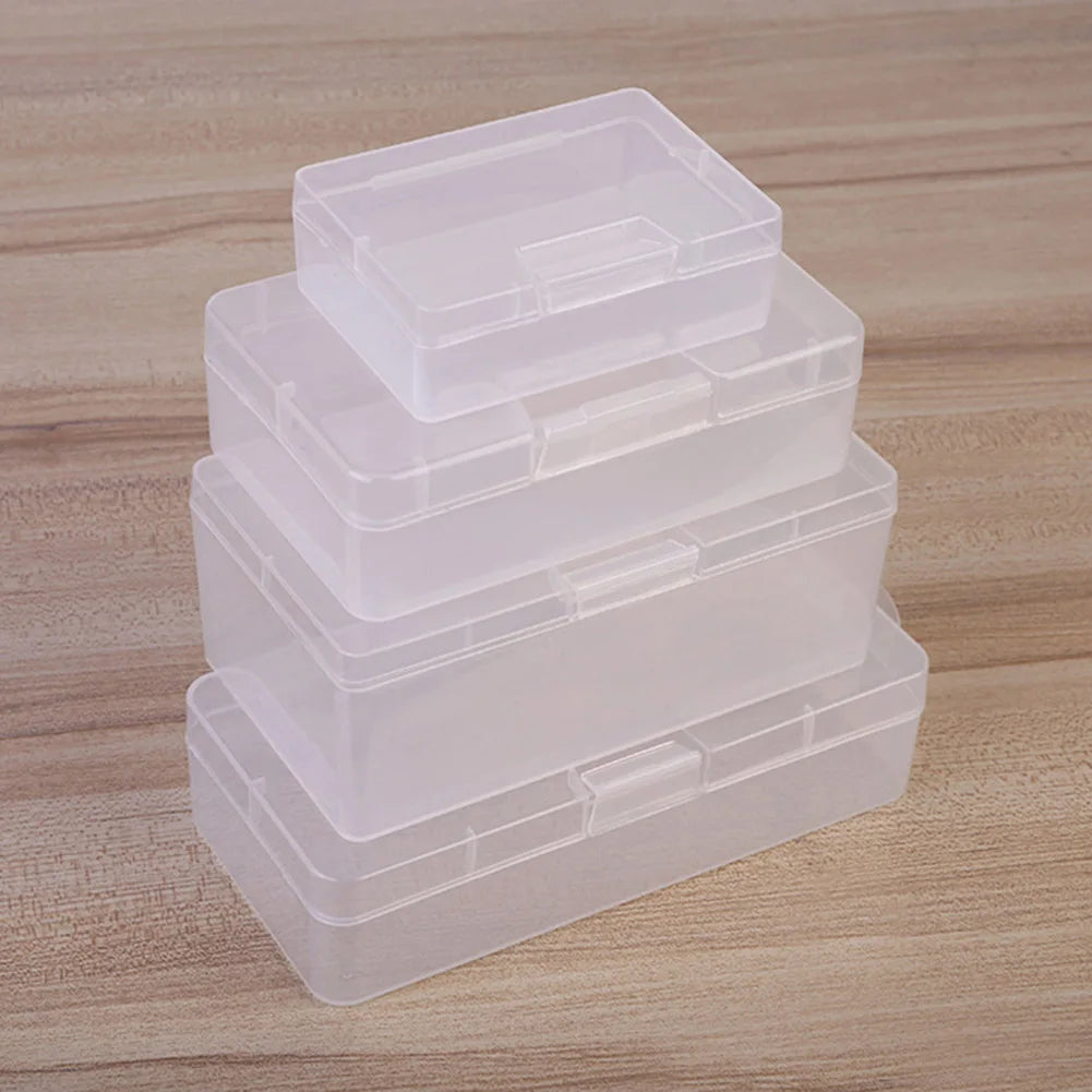 Clear Plastic Storage Box – Dustproof Jewelry & Cosmetic Organizer