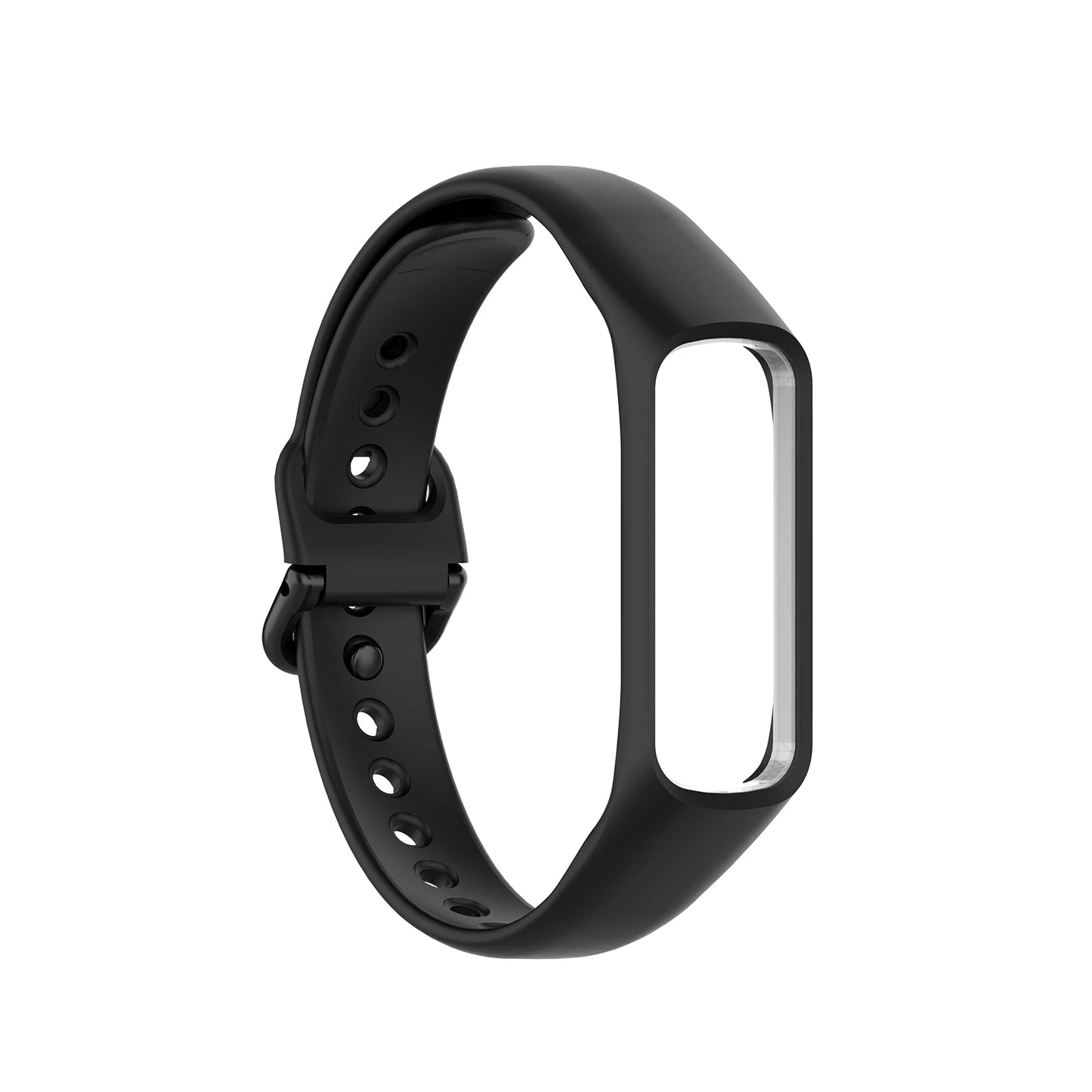 Samsung Galaxy Fit 2 SM-R220 Silicone Replacement Band Strap Peaceful Pleasures Health and Wellness black