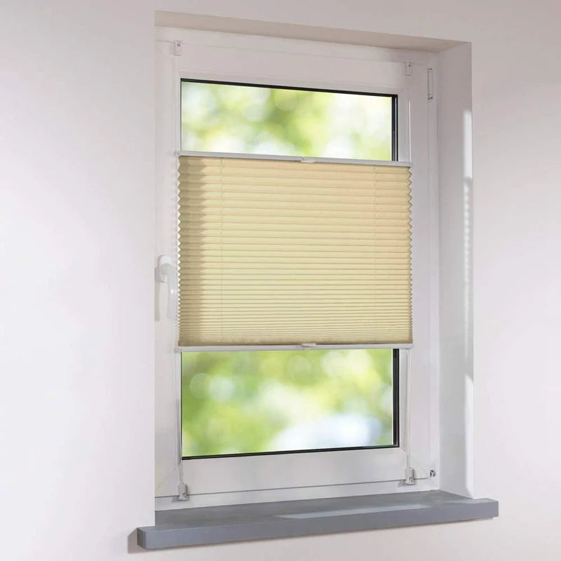 No-Drill Pleated Window Blind Klemmfix Folding Roller Shade