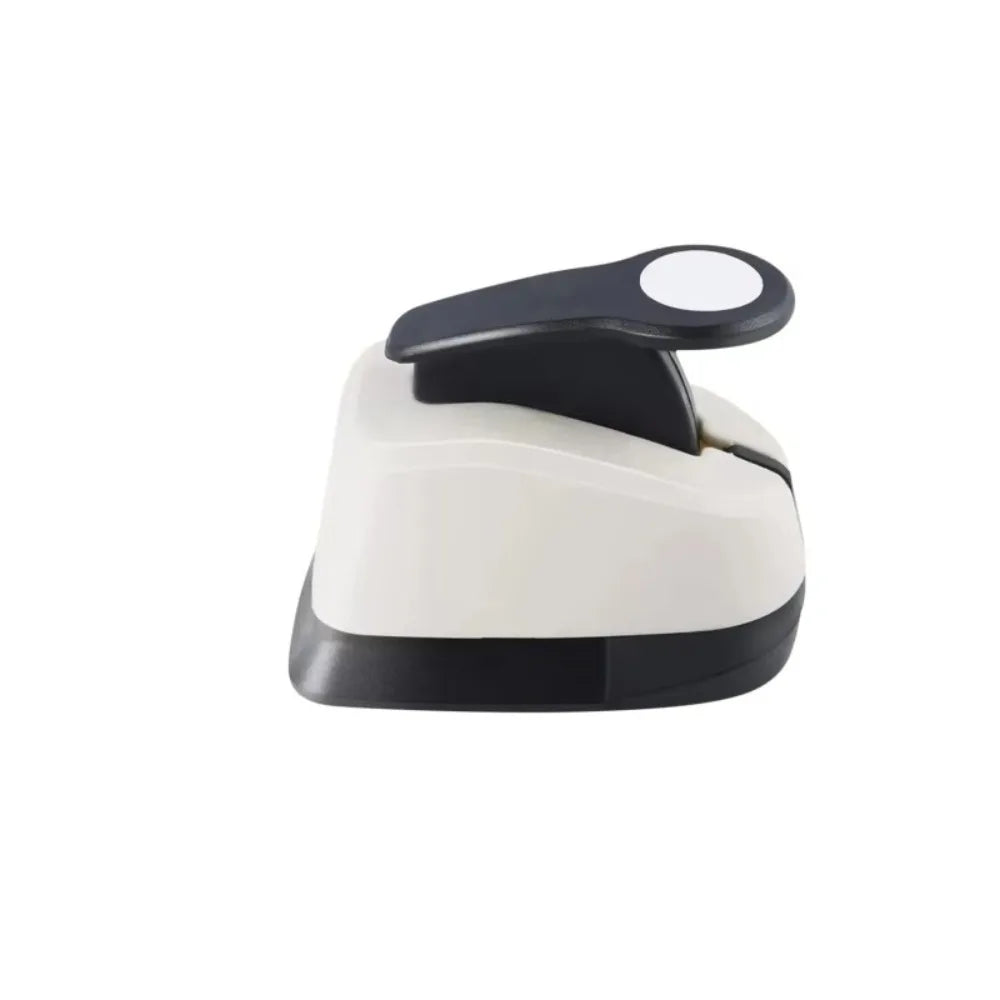 9/16/25 Mm Shape Hole Punch Press-Type Labor-saving Round Paper Punch Multi-Pattern Comfortable Grip Embossing Machine Peaceful Pleasures Health and Wellness Round 25mm-0.98in