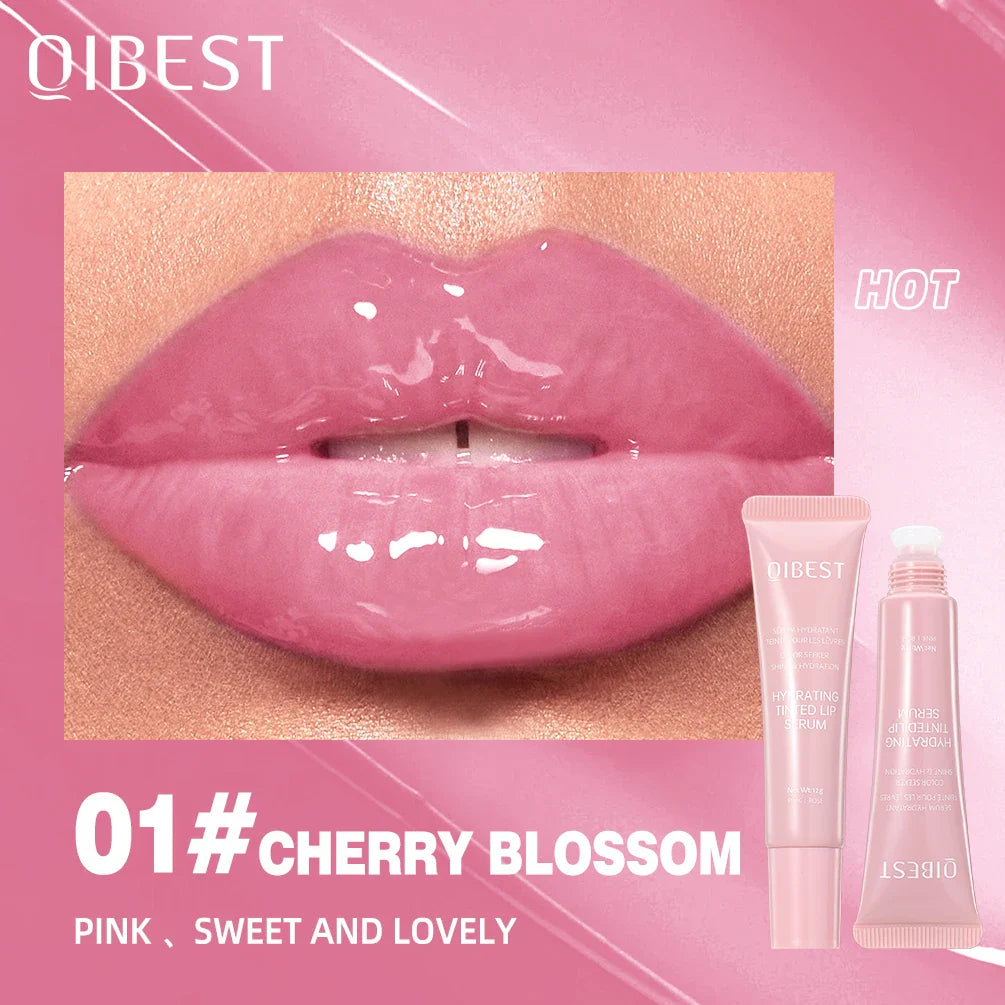 QIBEST Crystal Jelly Lip Oil Gloss – 6 Tinted Hydrating Shades