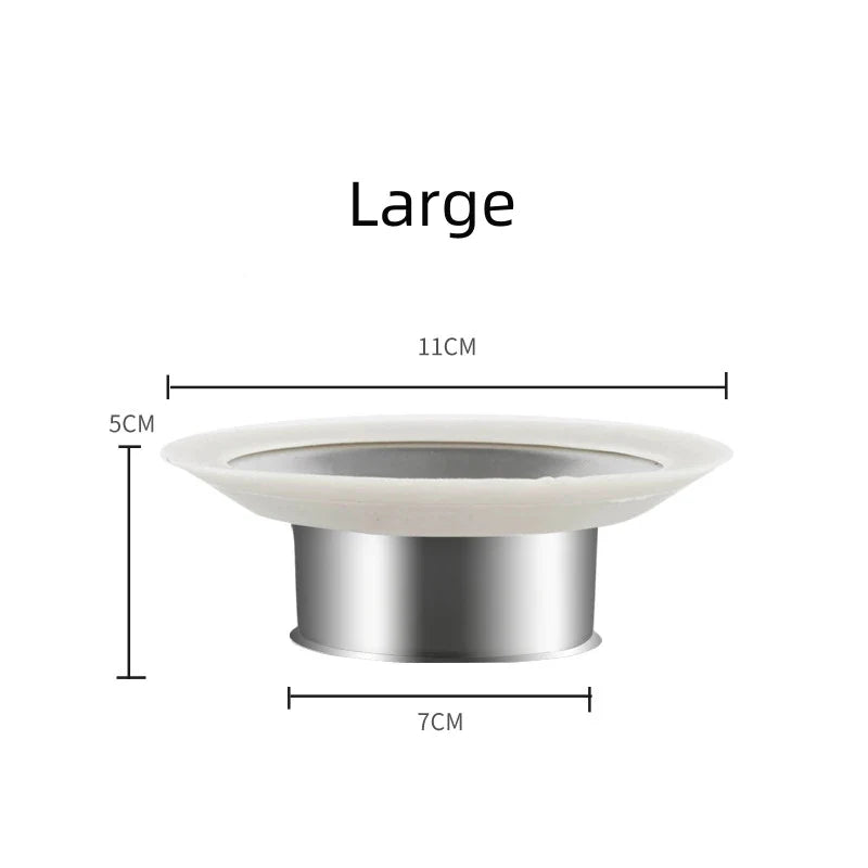 Stainless Steel Squat Toilet Drain Plug | Odor & Overflow Blocker