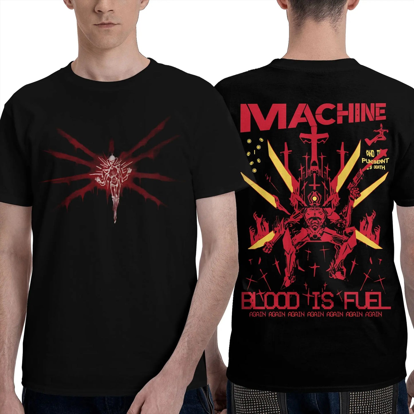 Ultrakill T-Shirt Summer Video Game Aesthetic T Shirts 100% Cotton Fashion Tshirt For Men Short Sleeve Loose Tees Peaceful Pleasures Health and Wellness 2 6XL