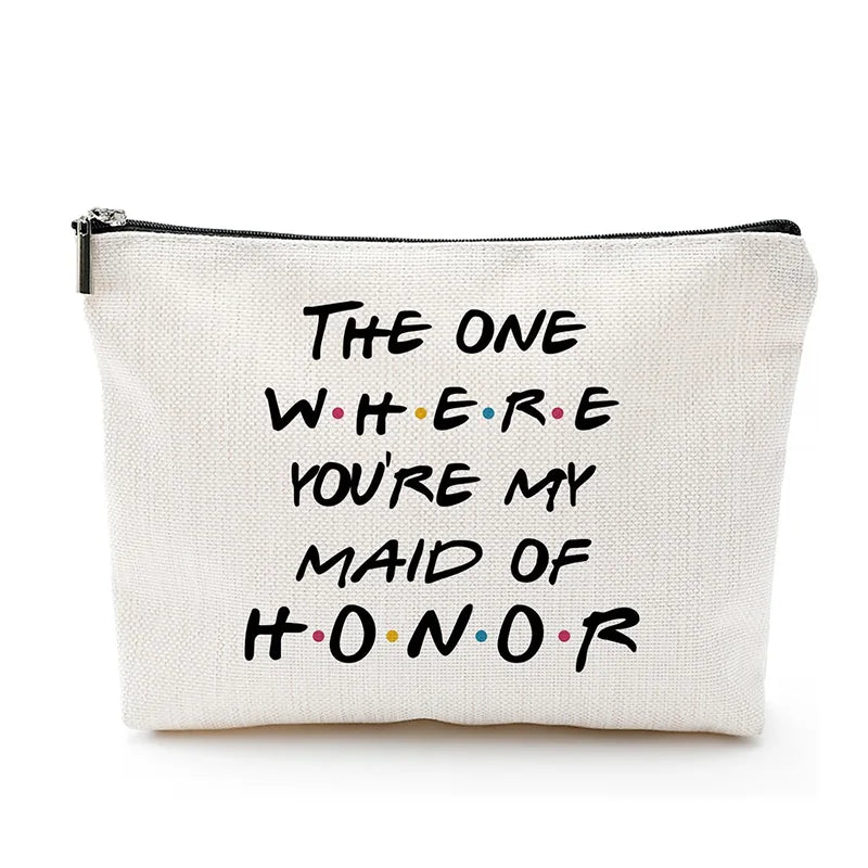 I Do Crew Bridal Makeup Bag | Bridesmaid Bachelorette Gift