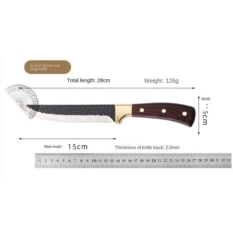 Hand-Forged Stainless Steel Butcher Bone Removal Knife