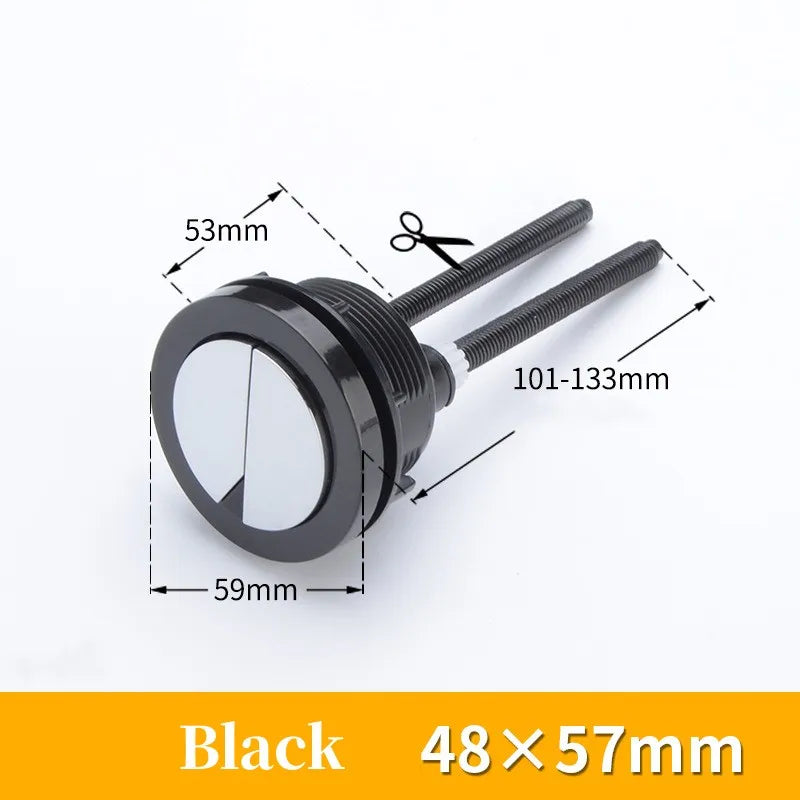 Universal Dual Flush Toilet Tank Button | 38/48/58mm Chrome