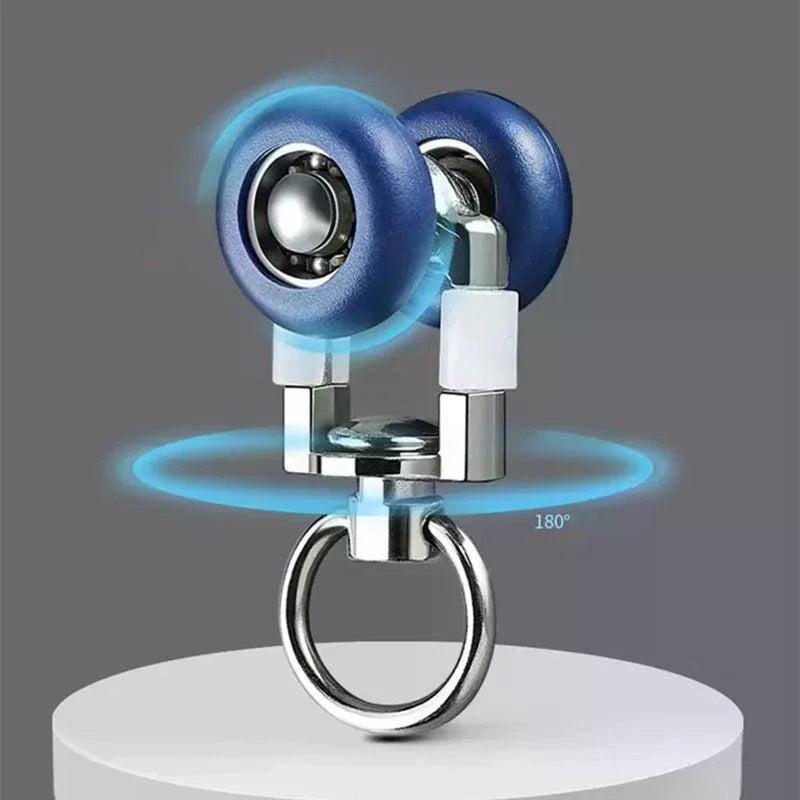 4pcs Twin Wheeled Mute Curtain Track Rollers Window Shower Sliding Glider Rail Carriers Peaceful Pleasures Health and Wellness