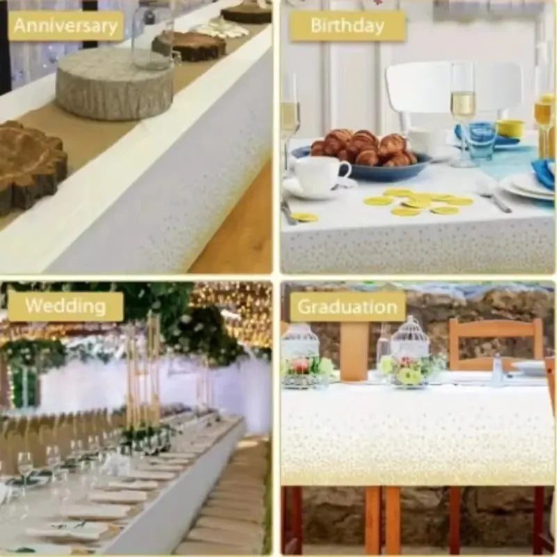 Small Polka Dot Disposable Tablecloth Thickened Waterproof