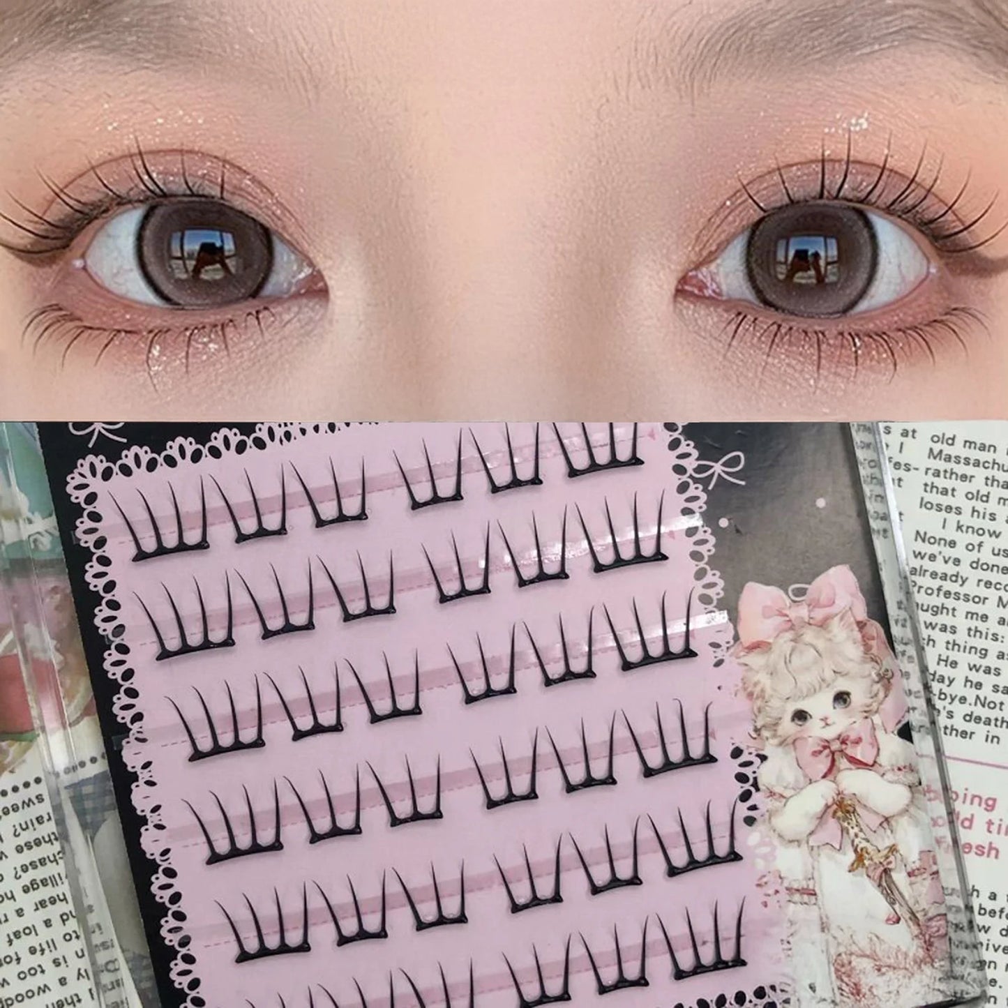 DIY Cluster Lash Extensions 9–12mm | Wispy False Eyelashes