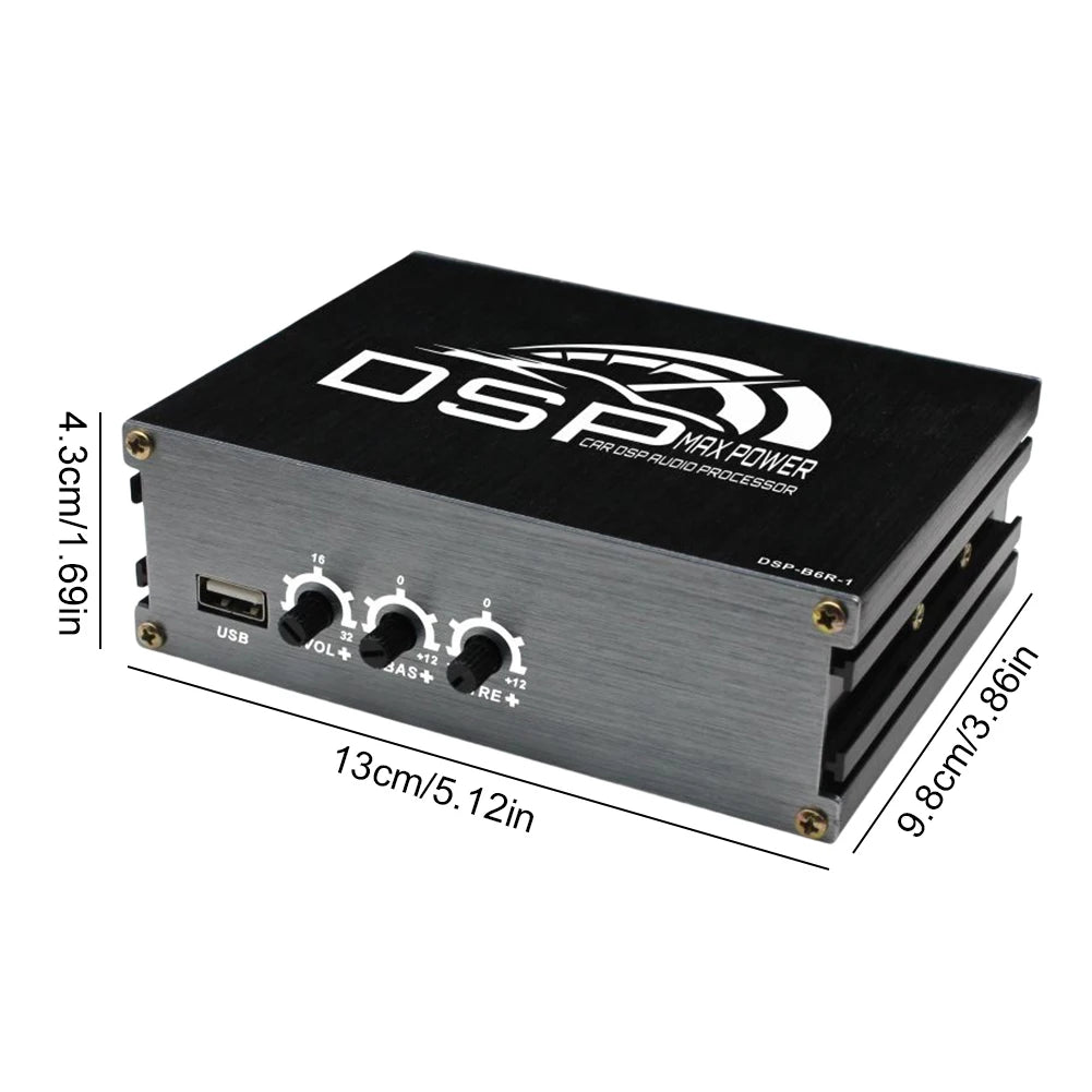 4x50W Car DSP Digital Audio Processor Support APP Control DSP Car Power Amplifier Car DSP Amplifier for Cars Peaceful Pleasures Health and Wellness