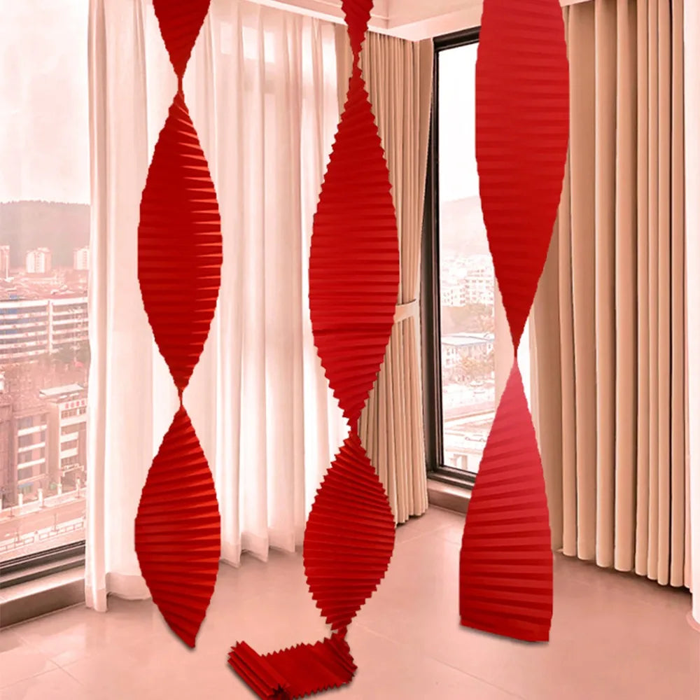 Red Chinese Wedding Hanging Flags | Double Happiness Décor