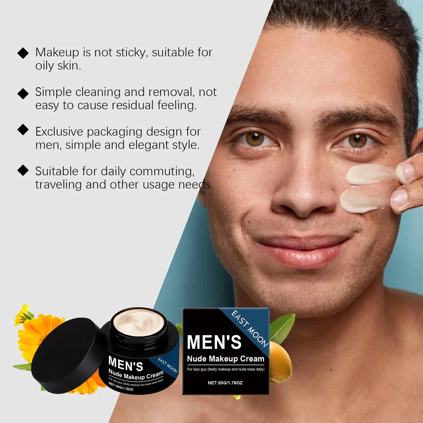 Men's BB Cream – Matte, Oil-Free, Long-Lasting Coverage