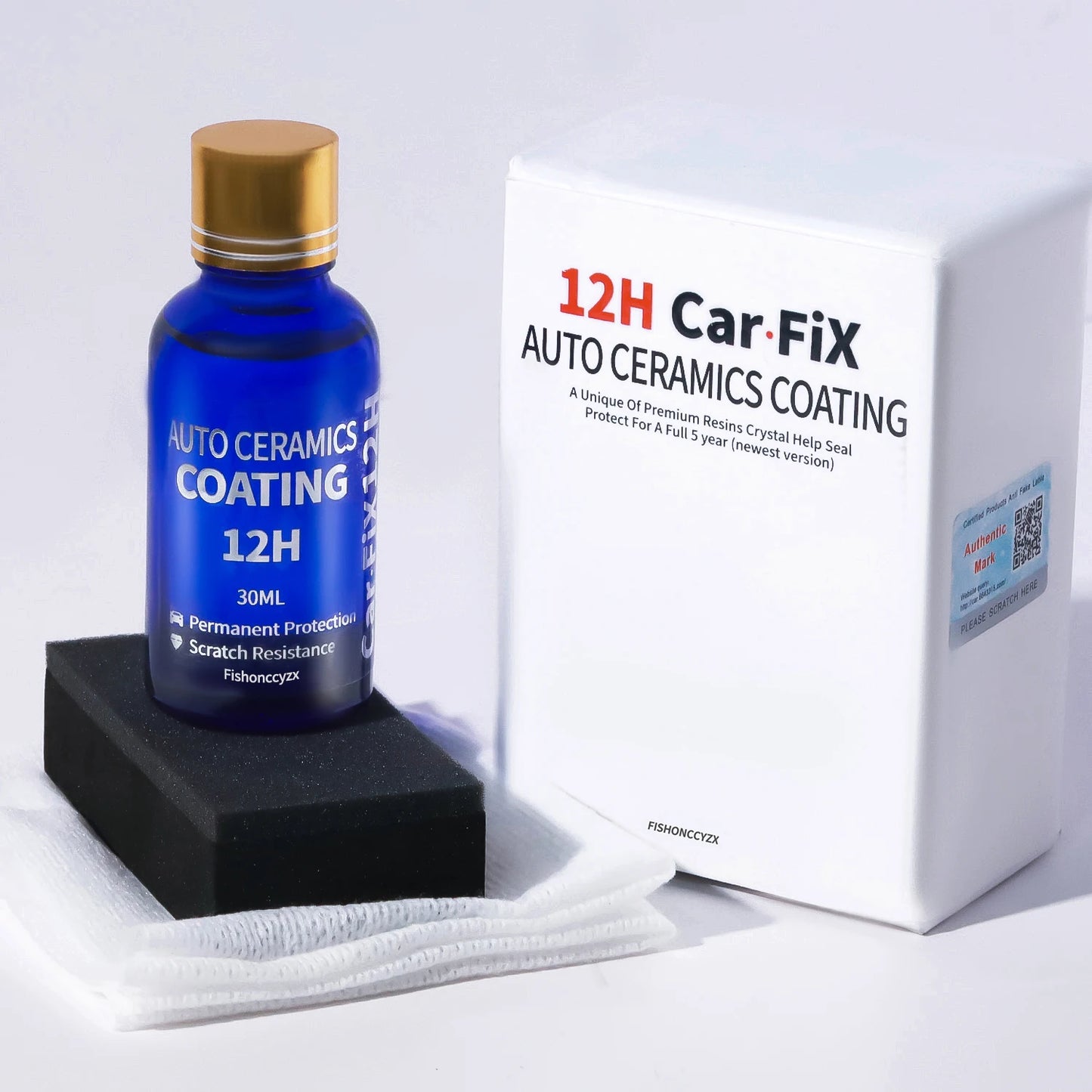 12H Ceramics for Car Polish Liquid Ceramic Coat Hydrophobic Glass Coating Paint Protective Foil Care Anti-scratch Auto Wax Peaceful Pleasures Health and Wellness 30ml set