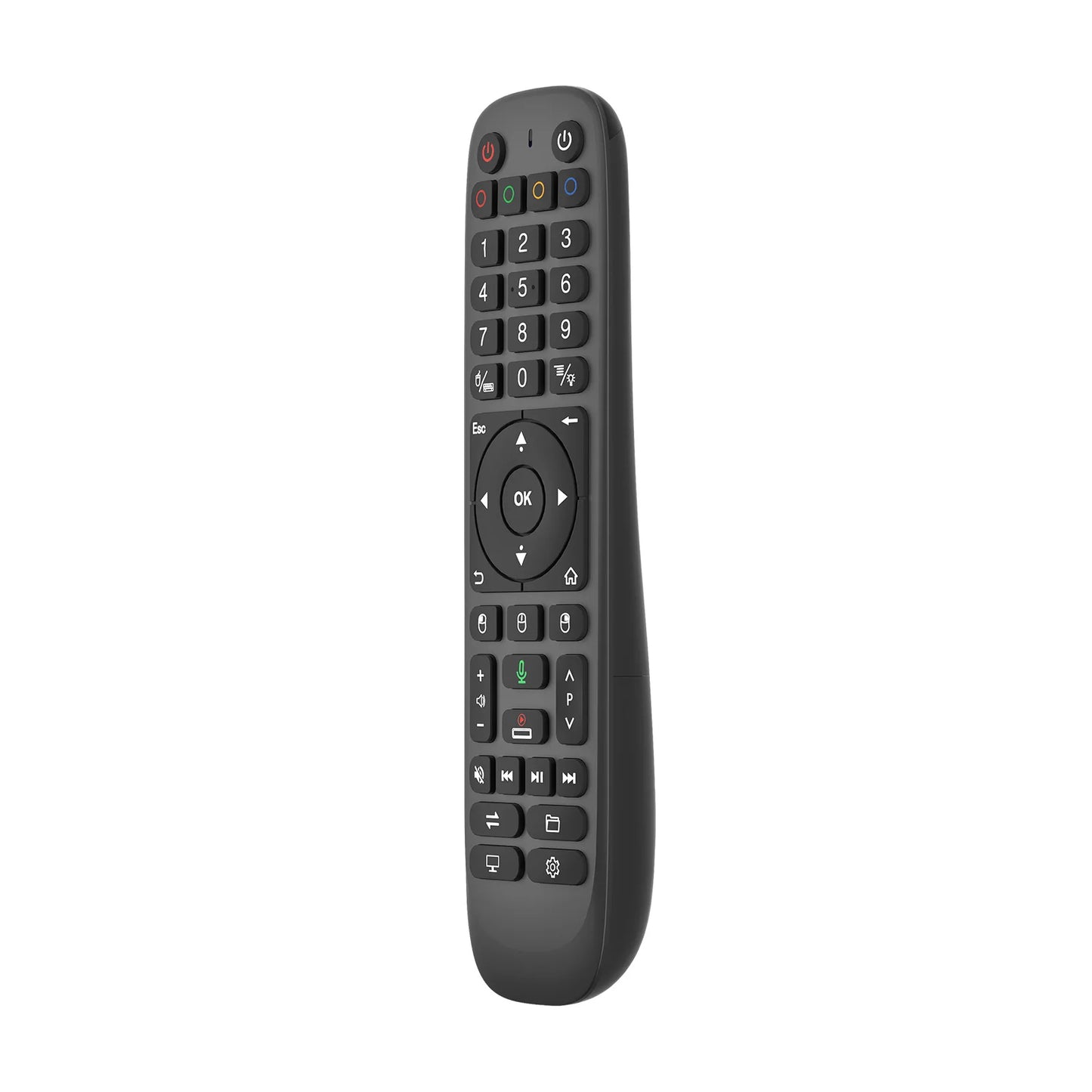 44 Keys IR Learning RF Remote with Air Mouse Wireless BT Remote Gyroscopic Sensing for Android TV Box Smart TV PC Projector Peaceful Pleasures Health and Wellness
