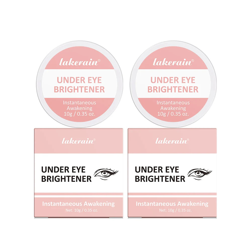 Lakerain Eye Brightening Concealer Cream Nourishing Hydrating & Concealing Coverage Formula Color Correcting Cream Care Makeup Peaceful Pleasures Health and Wellness 2pcs