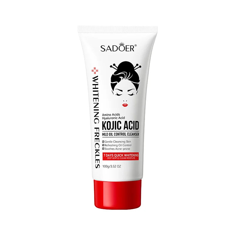 100ml Kojic Acid Skin Care Facial Wash Mild Oil Control Deep Moisturizing Cleansing and Nonirritating Face Cleanser Face Wash Peaceful Pleasures Health and Wellness 1PCS