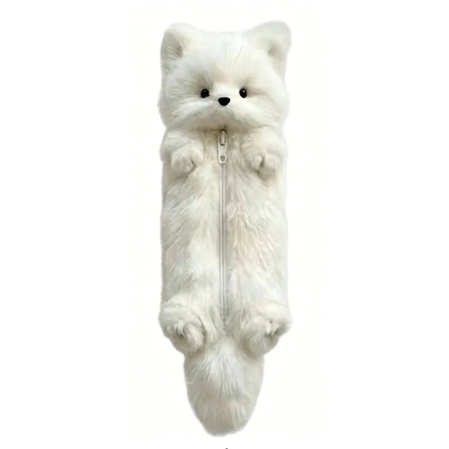Plush Fox Pencil Case | Large Capacity Animal Stationery Pouch