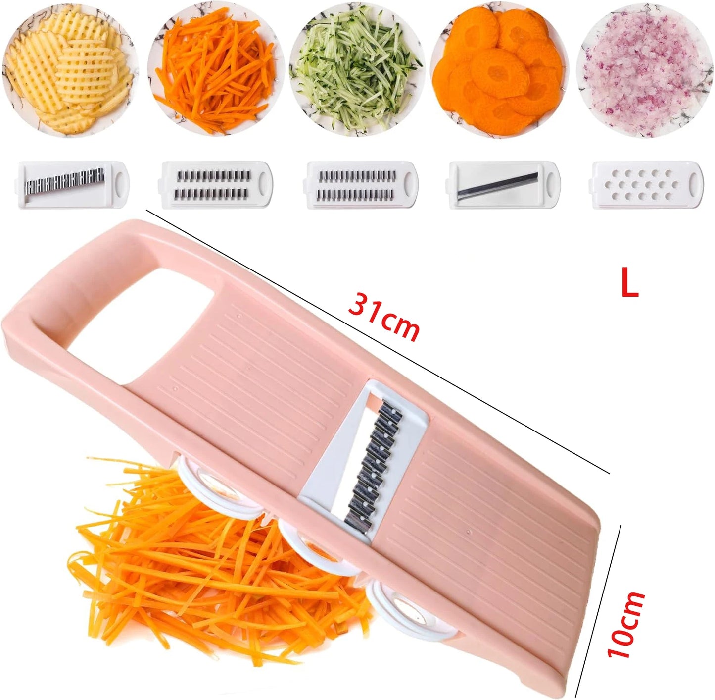 5-in-1 Vegetable Slicer & Food Grater | Kitchen Mandoline