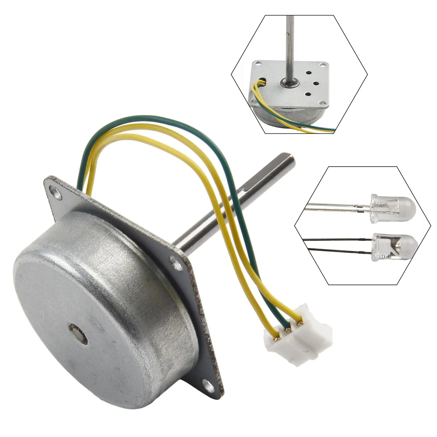 3-Phase AC Brushless Mini Generator – Wind & Hand Crank 3–24V