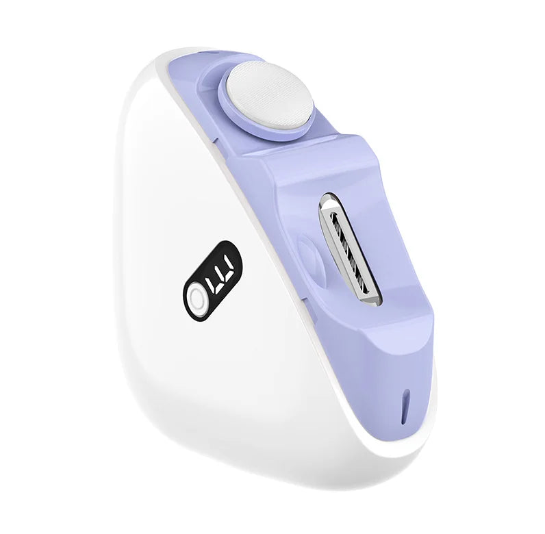 Automatic Electric Nail Trimmer & Polisher with LED Light - Safe Nail Care for Adults & Babies Peaceful Pleasures Health and Wellness purple