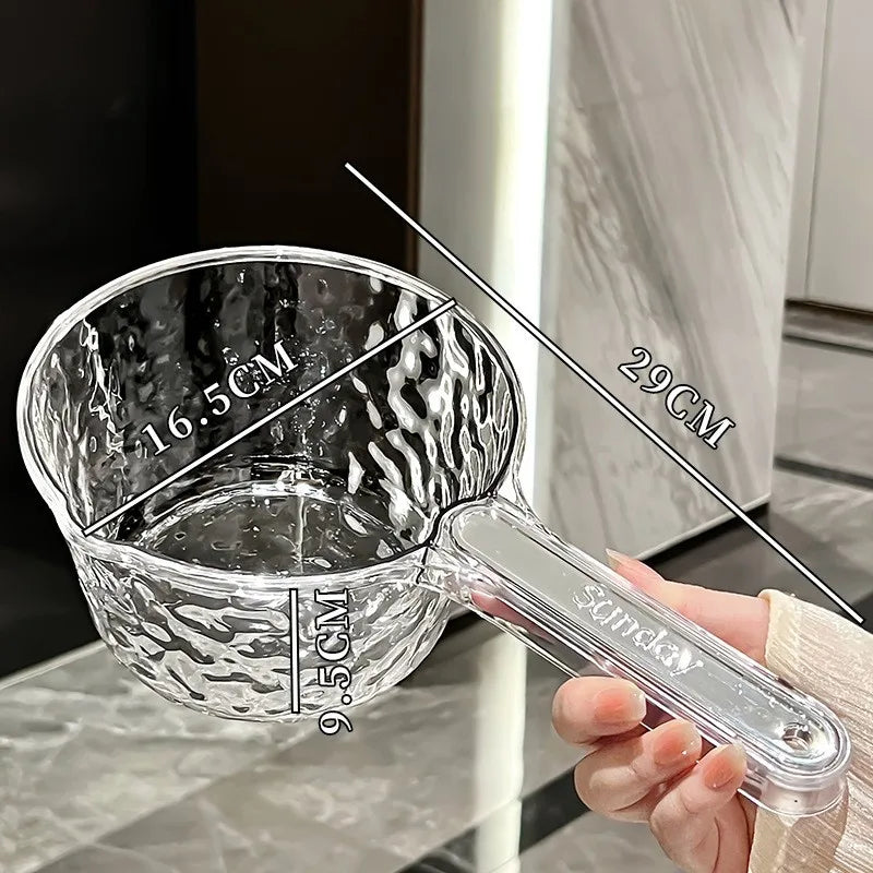 Extra Thick Long Handle Water Scoop – Large Capacity PP Plastic