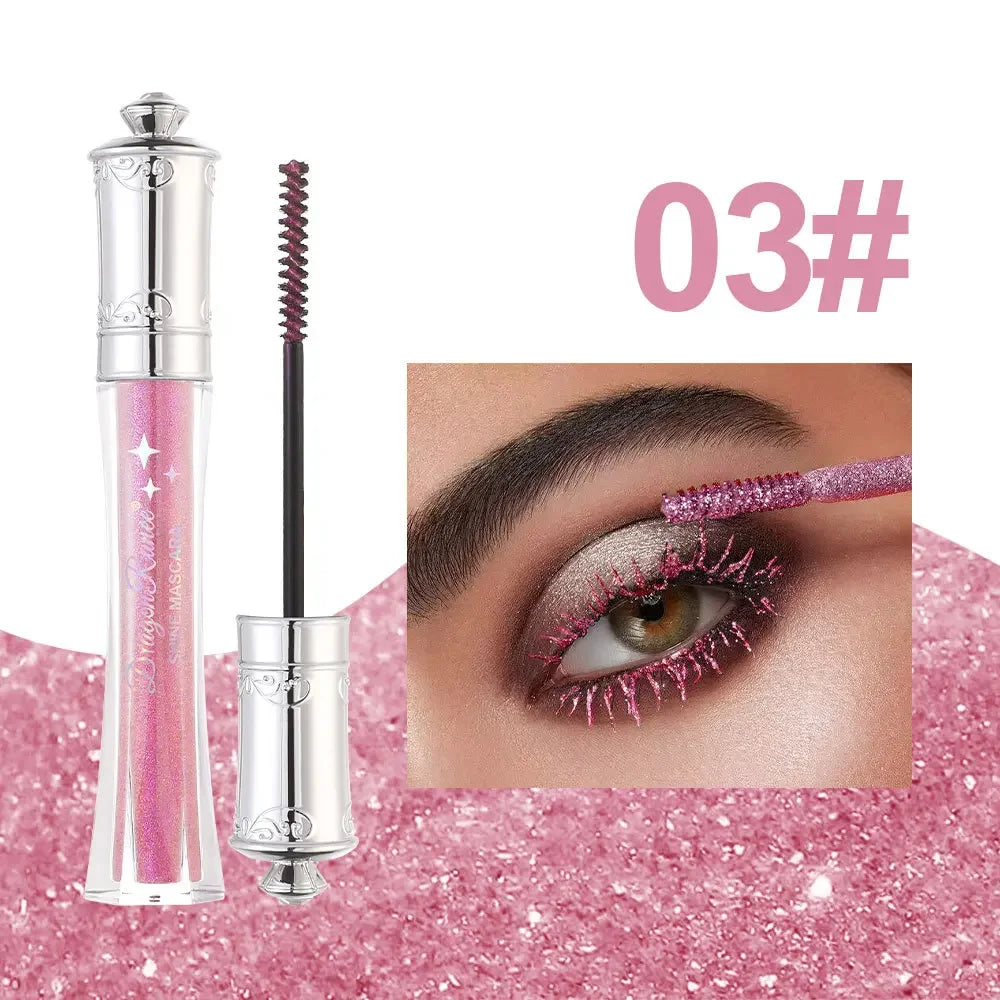 9 Color Glitter Diamond Mascara – Waterproof & Lengthening