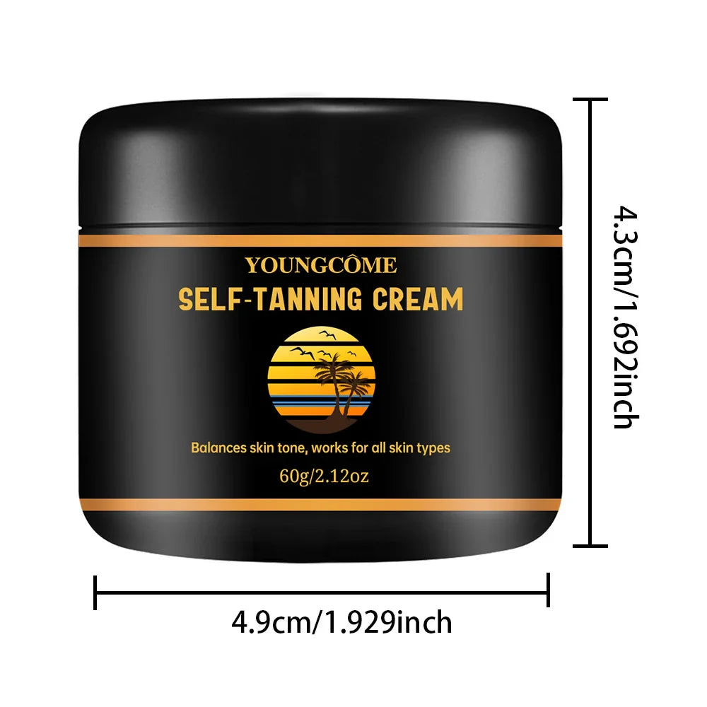 YOUNGCOME Self-Tanning Cream – Hyaluronic Acid & Vitamin E