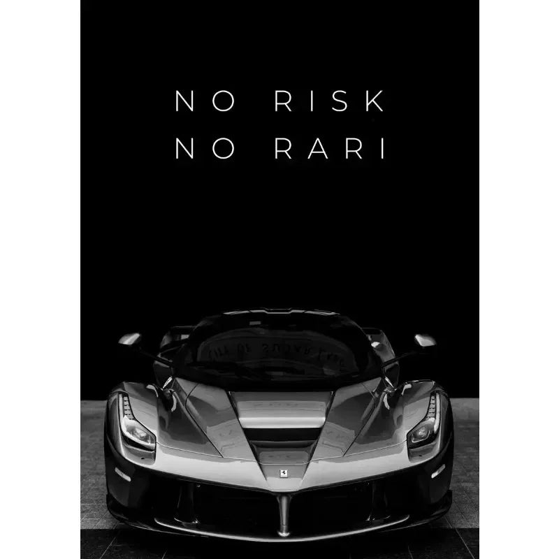 Wall Art Canvas Painting Modern Black Car Nordic Street Luxury Car Poster Black And White Pictures Home Decoration Living Roo Peaceful Pleasures Health and Wellness
